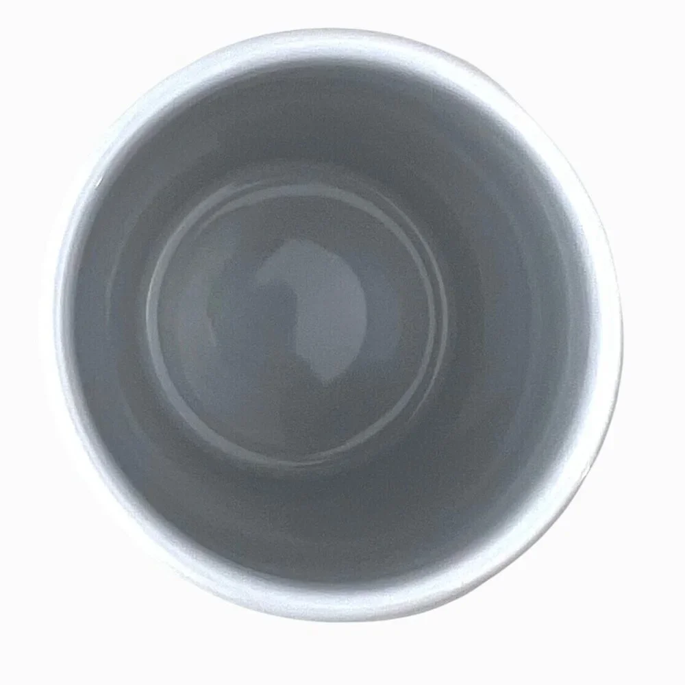 Pampered Chef Ceramic Microwave Cooking Mug w/ Gray Silicone Sleeve No Lid EUC